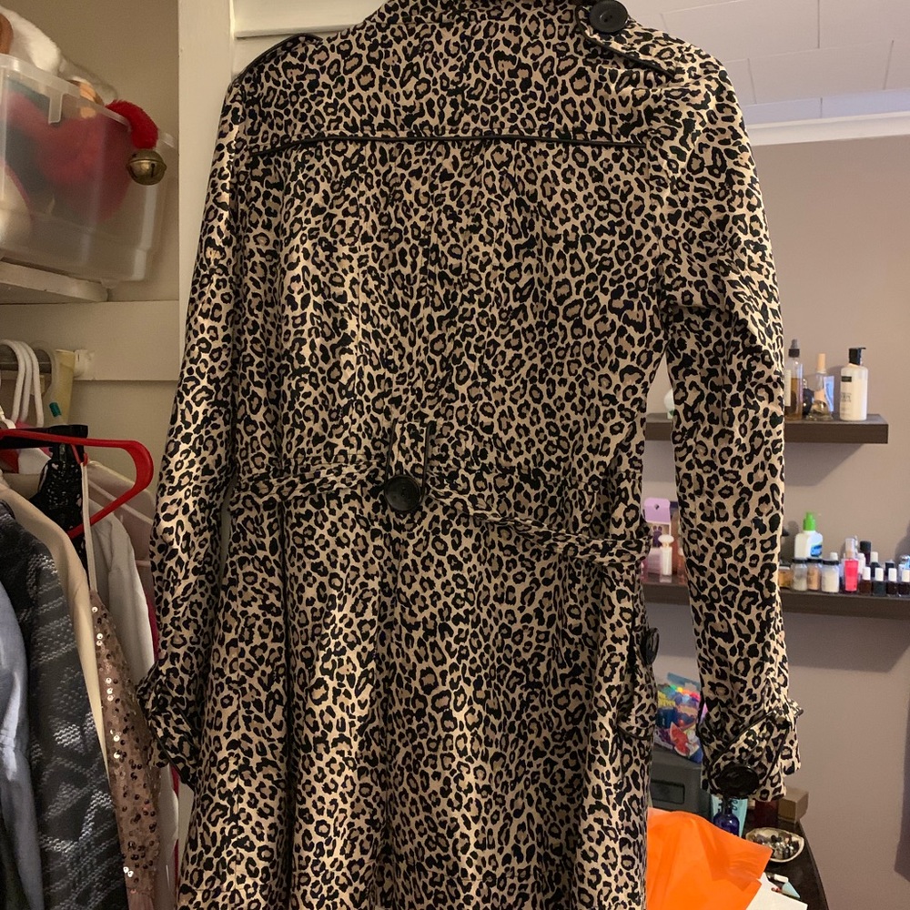 Cheetah print pea coat 🐯